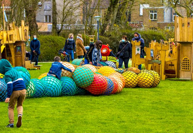 Mega Parcours in het Normandpark
