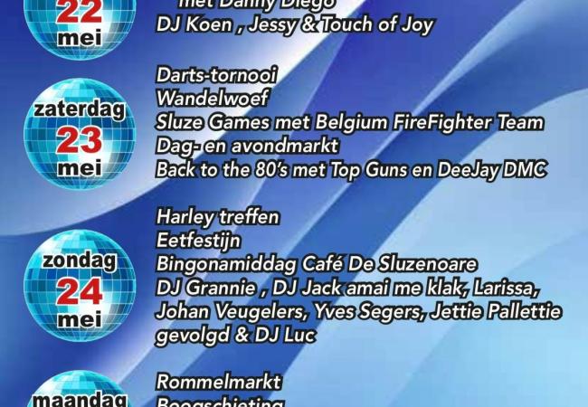 Sluze Kermesse 2026 - volledig programma © Sluzekermesse