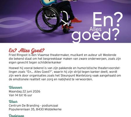 Theatervoorstelling En? Alles goed? © Gemeente Middelkerke