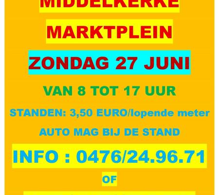 mooie rommelmarkt te middelkerke op zaterdag 27 juni © vzw middelkerke united